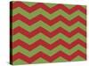 Xmas Chevron 9-Color Bakery-Stretched Canvas