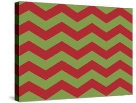 Xmas Chevron 9-Color Bakery-Stretched Canvas