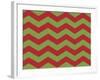 Xmas Chevron 9-Color Bakery-Framed Premium Giclee Print