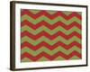 Xmas Chevron 9-Color Bakery-Framed Premium Giclee Print