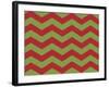 Xmas Chevron 9-Color Bakery-Framed Premium Giclee Print