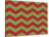 Xmas Chevron 9-Color Bakery-Stretched Canvas