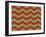 Xmas Chevron 9-Color Bakery-Framed Giclee Print