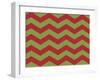 Xmas Chevron 9-Color Bakery-Framed Giclee Print