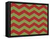 Xmas Chevron 9-Color Bakery-Framed Stretched Canvas