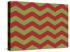 Xmas Chevron 9-Color Bakery-Stretched Canvas