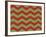 Xmas Chevron 9-Color Bakery-Framed Giclee Print