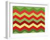 Xmas Chevron-Color Bakery-Framed Giclee Print