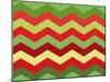 Xmas Chevron-Color Bakery-Mounted Giclee Print