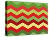 Xmas Chevron-Color Bakery-Stretched Canvas