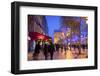 Xmas Decorations on Avenue Des Champs-Elysees with Arc De Triomphe in Background, Paris, France-Neil Farrin-Framed Photographic Print