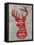 Xmas Deer-Erin Clark-Framed Stretched Canvas