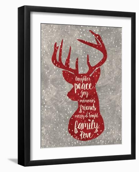 Xmas Deer-Erin Clark-Framed Giclee Print