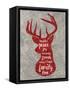 Xmas Deer-Erin Clark-Framed Stretched Canvas