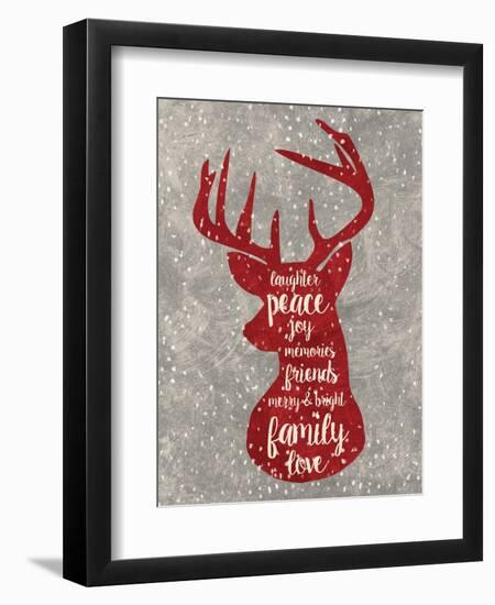 Xmas Deer-Erin Clark-Framed Giclee Print