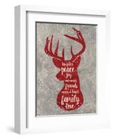 Xmas Deer-Erin Clark-Framed Giclee Print