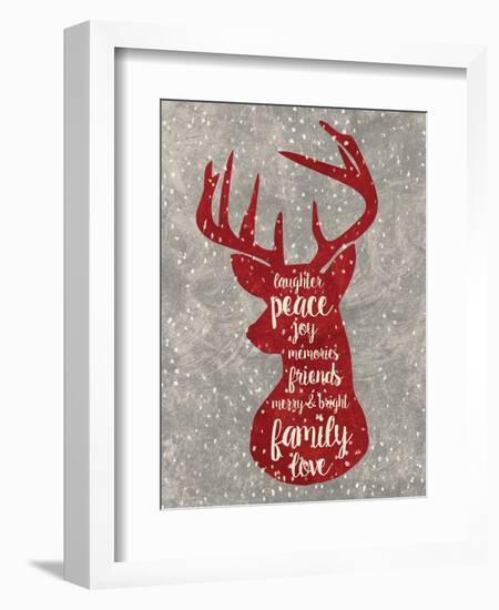 Xmas Deer-Erin Clark-Framed Giclee Print