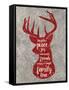 Xmas Deer-Erin Clark-Framed Stretched Canvas