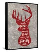 Xmas Deer-Erin Clark-Framed Stretched Canvas