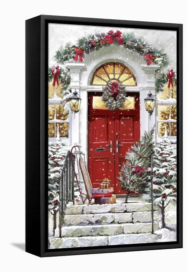 Xmas Door-The Macneil Studio-Framed Stretched Canvas