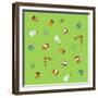 Xmas Emojis Mini Scramble-Ali Lynne-Framed Giclee Print