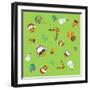 Xmas Emojis Scramble-Ali Lynne-Framed Giclee Print