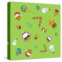 Xmas Emojis Scramble-Ali Lynne-Stretched Canvas