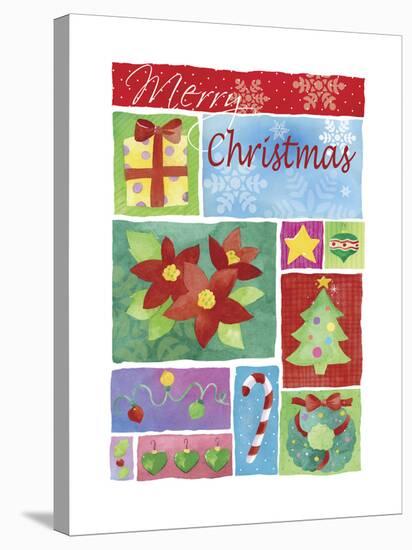 Xmas Flag I-Fiona Stokes-Gilbert-Stretched Canvas