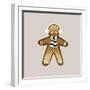 Xmas Gingerbread Man Ii-Orara Studio-Framed Photographic Print