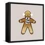 Xmas Gingerbread Man Ii-Orara Studio-Framed Stretched Canvas