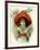 Xmas Girl with Snowballs-Vintage Apple Collection-Framed Giclee Print