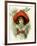 Xmas Girl with Snowballs-Vintage Apple Collection-Framed Giclee Print