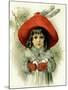 Xmas Girl with Snowballs-Vintage Apple Collection-Mounted Giclee Print