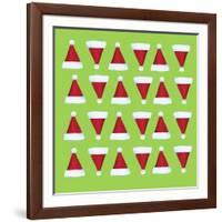 Xmas Hat Rap 1-Ali Lynne-Framed Giclee Print