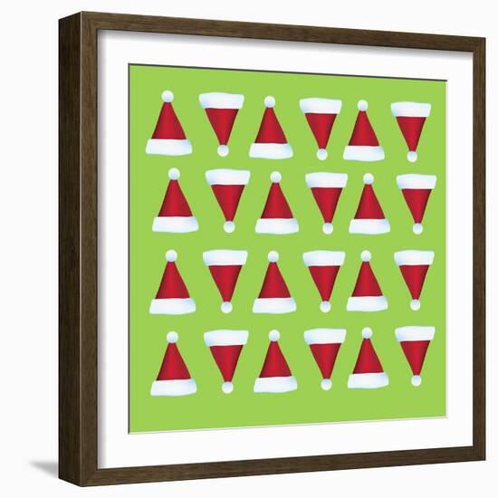 Xmas Hat Rap 1-Ali Lynne-Framed Giclee Print