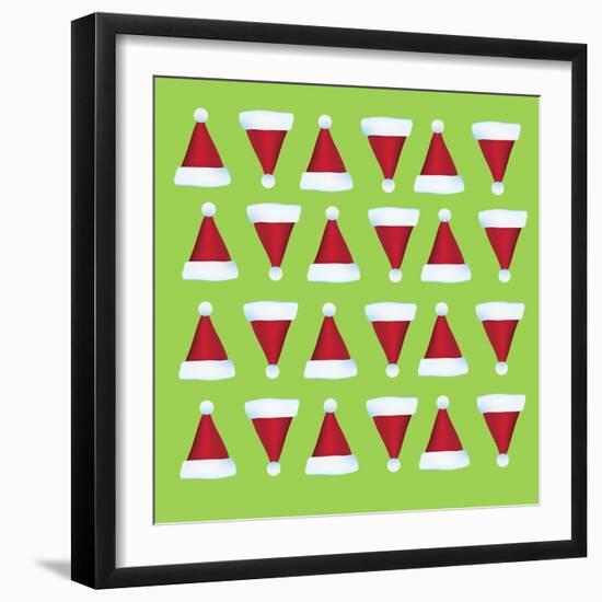 Xmas Hat Rap 1-Ali Lynne-Framed Giclee Print