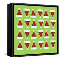 Xmas Hat Rap 1-Ali Lynne-Framed Stretched Canvas