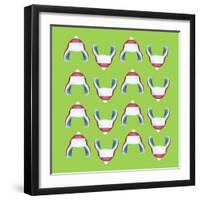 Xmas Hat Rap 2-Ali Lynne-Framed Giclee Print