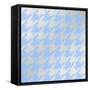 Xmas Houndstooth 3-Color Bakery-Framed Stretched Canvas