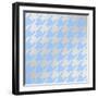 Xmas Houndstooth 3-Color Bakery-Framed Giclee Print