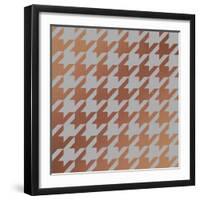 Xmas Houndstooth 4-Color Bakery-Framed Giclee Print