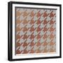 Xmas Houndstooth 4-Color Bakery-Framed Giclee Print