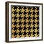 Xmas Houndstooth 5-Color Bakery-Framed Giclee Print