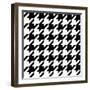 Xmas Houndstooth 6-Color Bakery-Framed Giclee Print