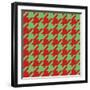 Xmas Houndstooth-Color Bakery-Framed Giclee Print