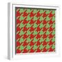 Xmas Houndstooth-Color Bakery-Framed Giclee Print