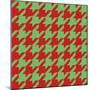 Xmas Houndstooth-Color Bakery-Mounted Giclee Print