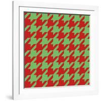 Xmas Houndstooth-Color Bakery-Framed Giclee Print