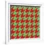 Xmas Houndstooth-Color Bakery-Framed Giclee Print