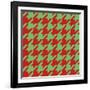 Xmas Houndstooth-Color Bakery-Framed Giclee Print